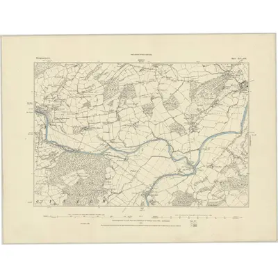 1885 Map of Montgomeryshire XIV.SE