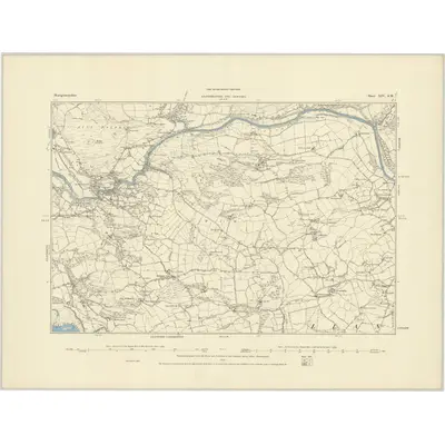 1885 Map of Montgomeryshire XIV.SW