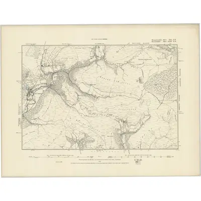 1887 Map of Montgomeryshire XIX.NW