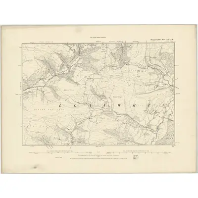 1887 Map of Montgomeryshire XIX.SW