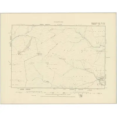 1885 Map of Montgomeryshire XL.NE, 1886 Print