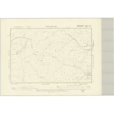 1901 Map of Montgomeryshire XL.NE, 1903 Print