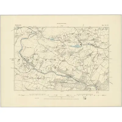 1885 Map of Montgomeryshire XLI.SE