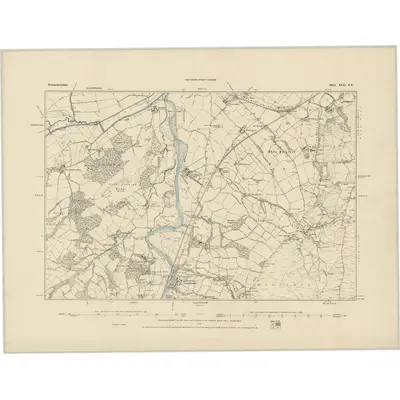 1885 Map of Montgomeryshire XLII.NE