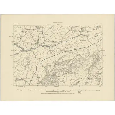 1885 Map of Montgomeryshire XLII.NW