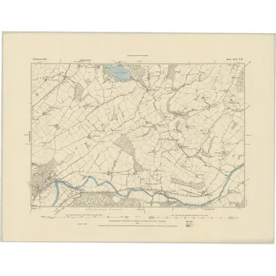 1885 Map of Montgomeryshire XLII.SW
