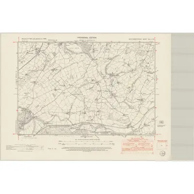 1948 Map of Montgomeryshire XLII.SW, 1953 Print