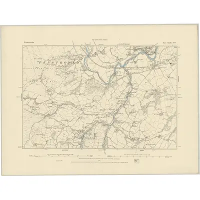 1884 Map of Montgomeryshire XLIII.NW