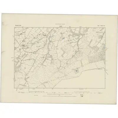 1884 Map of Montgomeryshire XLIII.SE