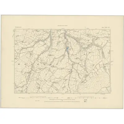 1884 Map of Montgomeryshire XLIII.SW