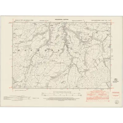 1948 Map of Montgomeryshire XLIII.SW, 1953 Print