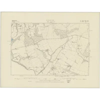 1884 Map of Montgomeryshire XLIV.SW