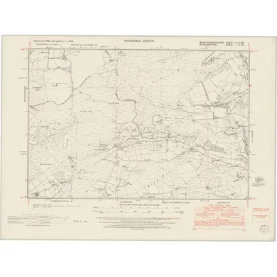 1948 Map of Montgomeryshire XLIX.NE, 1953 Print