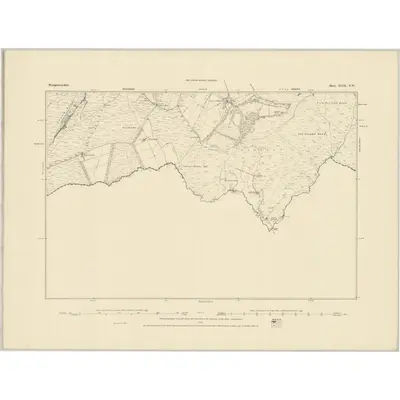 1884 Map of Montgomeryshire XLIX.NW