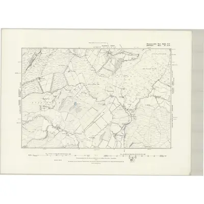 1887 Map of Montgomeryshire XLIX.NW, 1889 Print