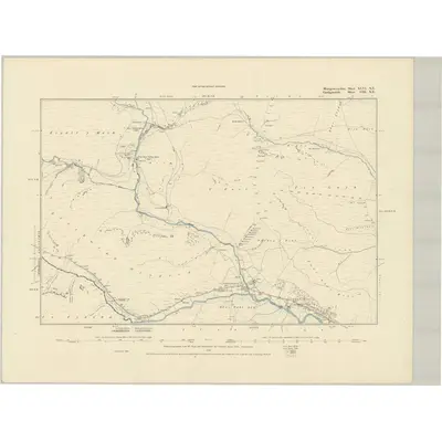 1885 Map of Montgomeryshire XLVI.NE, 1886 Print