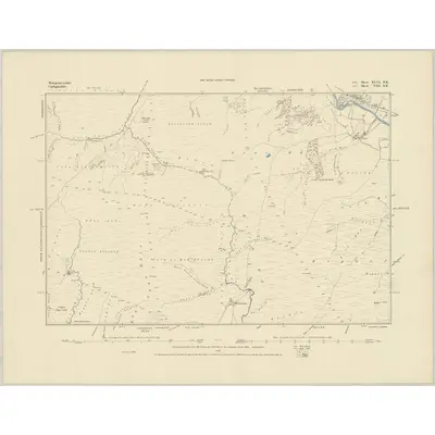 1885 Map of Montgomeryshire XLVI.SE, 1886 Print