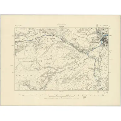 1885 Map of Montgomeryshire XLVII.NE