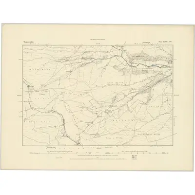 1885 Map of Montgomeryshire XLVII.NW