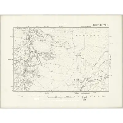 1884 Map of Montgomeryshire XLVIII.NE, 1889 Print
