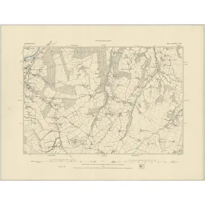 1885 Map of Montgomeryshire XLVIII.NW