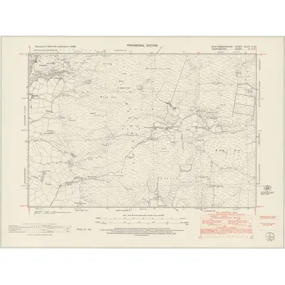 1948 Map of Montgomeryshire XLVIII.SE, 1953 Print