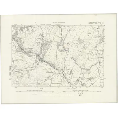 1885 Map of Montgomeryshire XLVIII.SW, 1888 Print