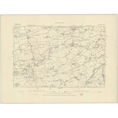 1884 Map of Montgomeryshire XV.NE