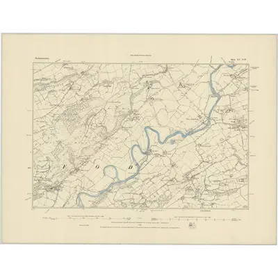 1885 Map of Montgomeryshire XV.NW
