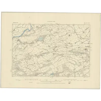 1885 Map of Montgomeryshire XV.SW