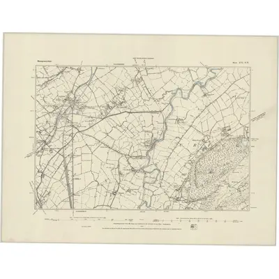 1884 Map of Montgomeryshire XVI.NW