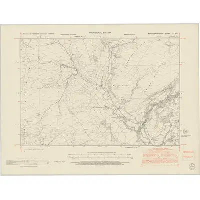 1948 Map of Montgomeryshire XX.SW, 1953 Print