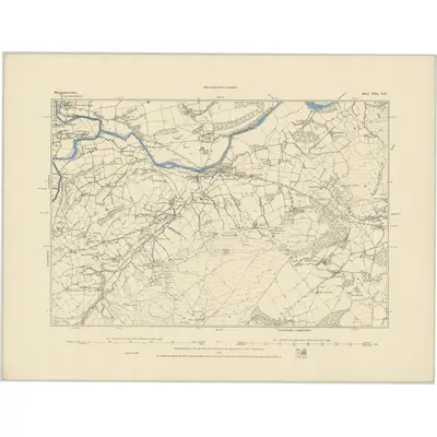 1885 Map of Montgomeryshire XXI.NE