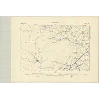 1885 Map of Montgomeryshire XXI.NW