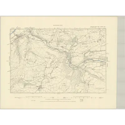 1886 Map of Montgomeryshire XXVI.NE