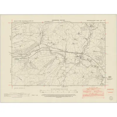 1948 Map of Montgomeryshire XXVII.NW, 1953 Print