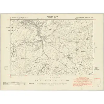 1948 Map of Montgomeryshire XXVII.SE, 1953 Print