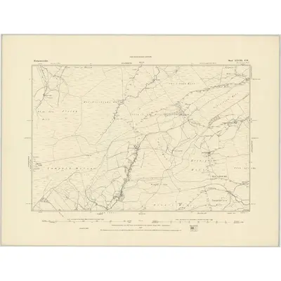 1885 Map of Montgomeryshire XXVIII.NW