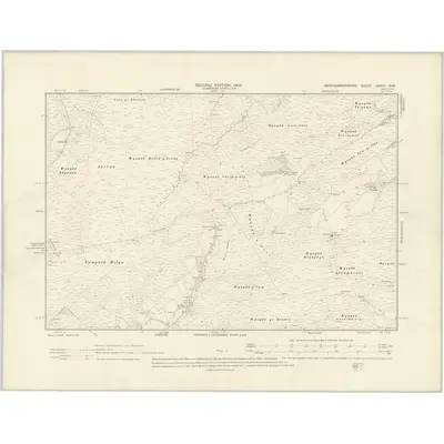 1900 Map of Montgomeryshire XXVIII.NW, 1903 Print