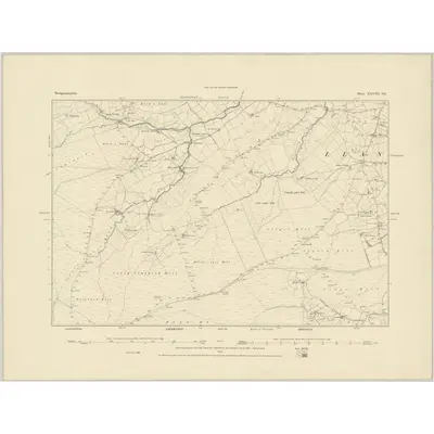 1885 Map of Montgomeryshire XXVIII.SE