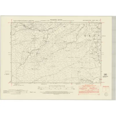 1948 Map of Montgomeryshire XXVIII.SE, 1953 Print