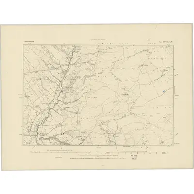1885 Map of Montgomeryshire XXVIII.SW