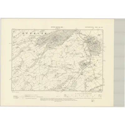 1901 Map of Montgomeryshire XXX.SW, 1903 Print