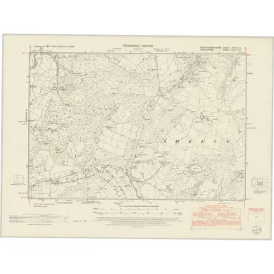 1949 Map of Montgomeryshire XXXI.SE, 1954 Print