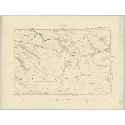 1886 Map of Montgomeryshire XXXIII.NE