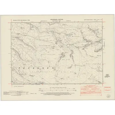 1948 Map of Montgomeryshire XXXIII.NE, 1953 Print