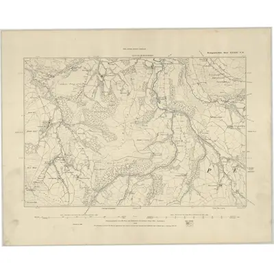 1886 Map of Montgomeryshire XXXIII.NW