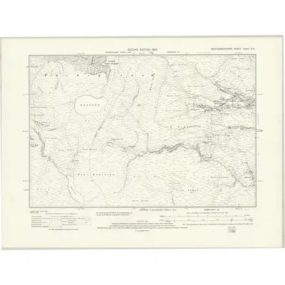 1901 Map of Montgomeryshire XXXIII.SE, 1931 Print