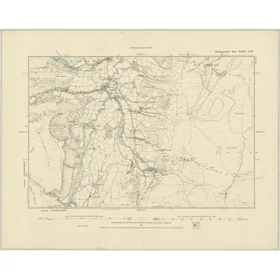1886 Map of Montgomeryshire XXXIV.NW