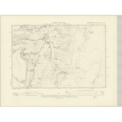 1900 Map of Montgomeryshire XXXIV.NW, 1903 Print